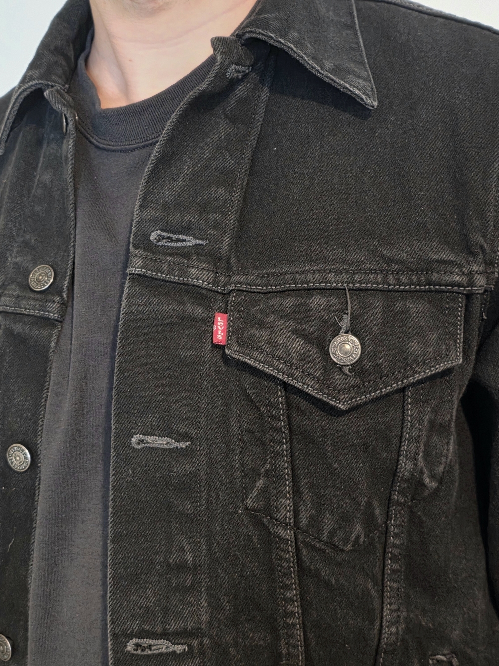 Levi's Men's Black Denim Trucker Jacket